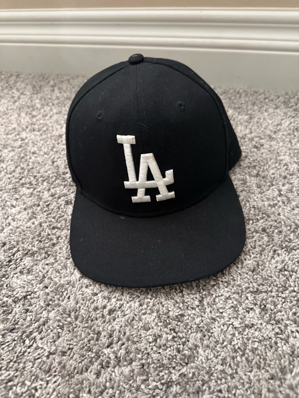Fanatics Black Kids LA Logo Snapback Hat